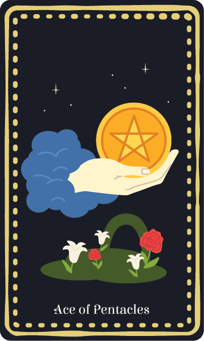 펜타클 에이스 (Ace of Pentacles) 타로 카드